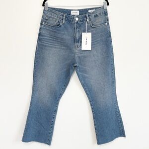 NWT FRAME Le Super High Crop Mini Boot Jeans Size 31